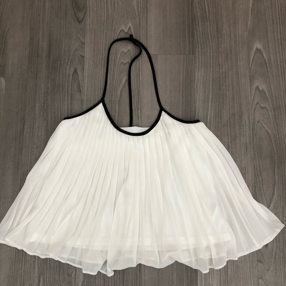 ASOS Petite Pleated T-Back Top